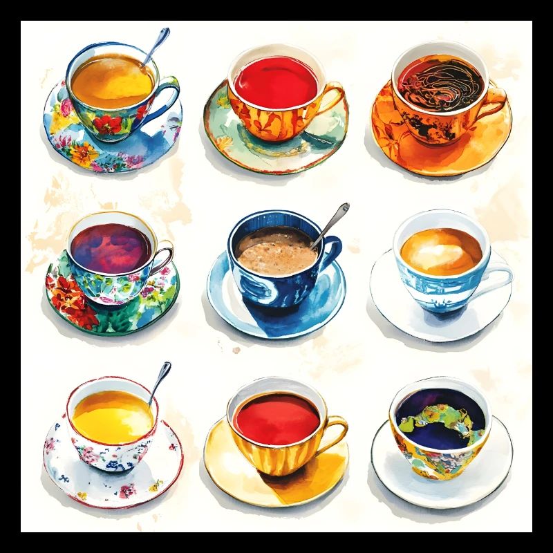 Pop-Art Teetassen: 9 Einzigartige Designs in Farbe