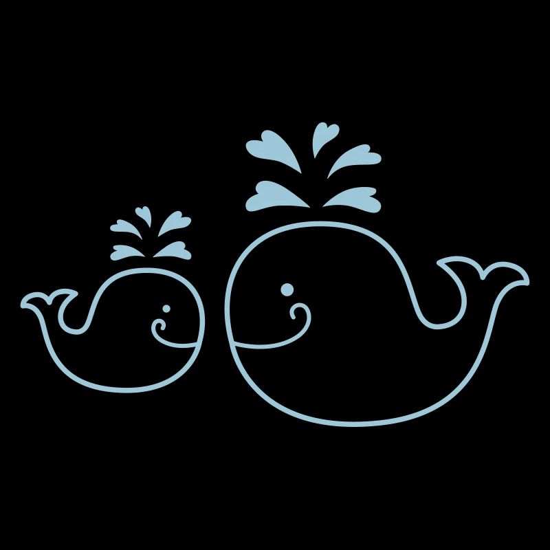 Wal - Mama - child - fish - whale - Mutti - 1C