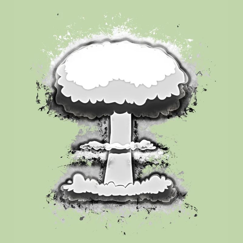 Explosion nuklear hell glühend
