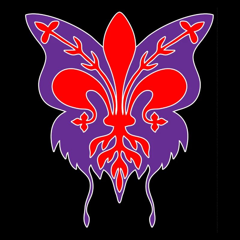 Florence lily avec papillon silhouette
