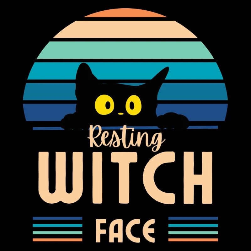 Resting witch face cat
