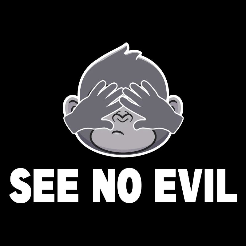 See no evil triplets partnerlook gift