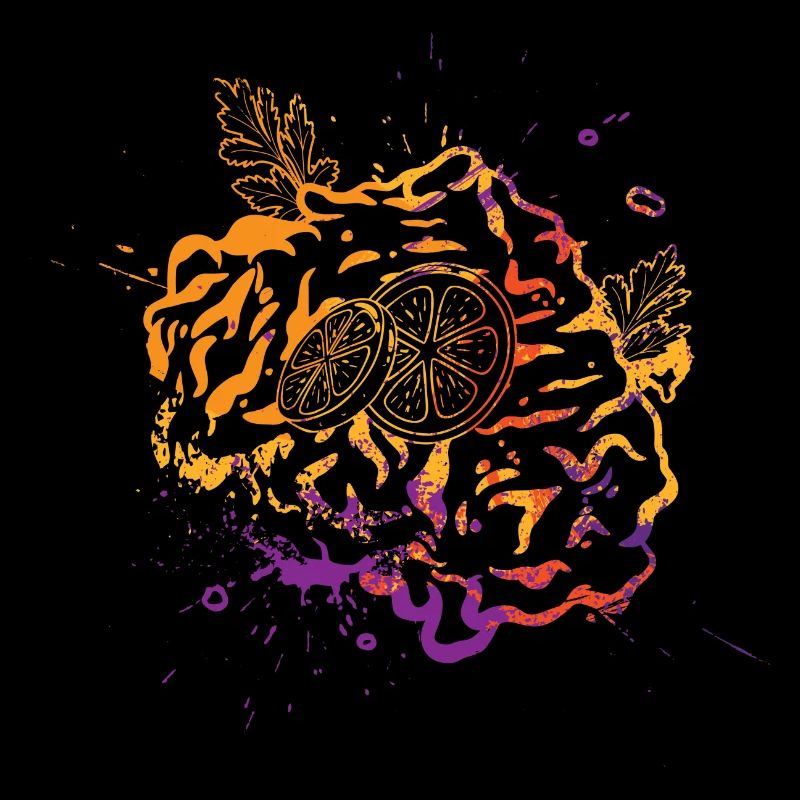 Colorful schnitzel
