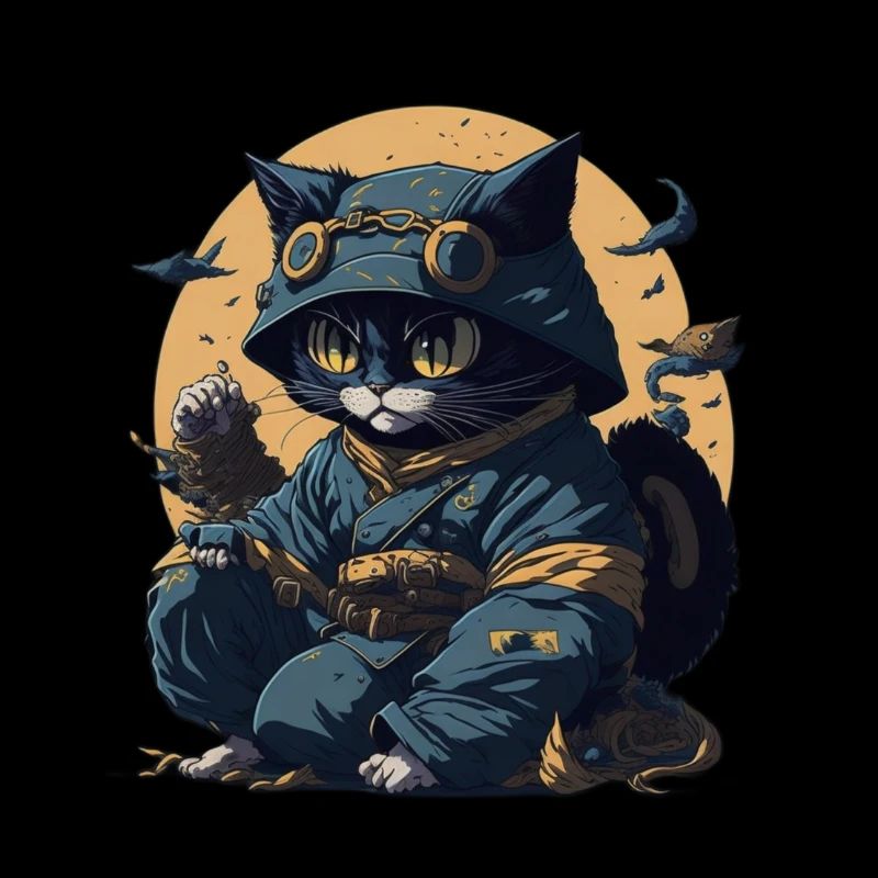 chat ninja en pyjama, experts de l'infiltration