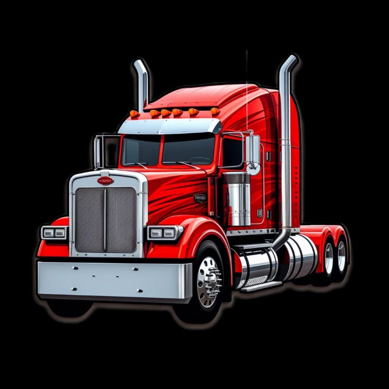 Roter Peterbilt