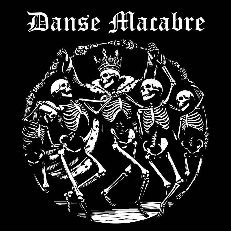 Danse macabre design graphique