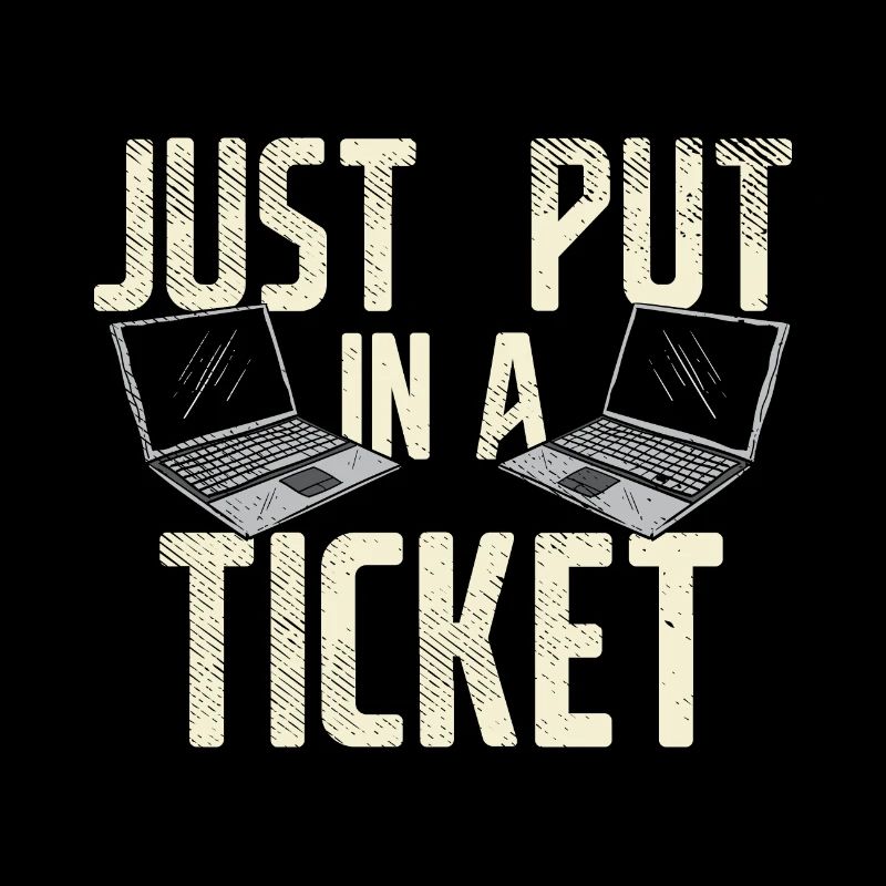 Mettez simplement un ticket pour le service d'assistance et le support technique
