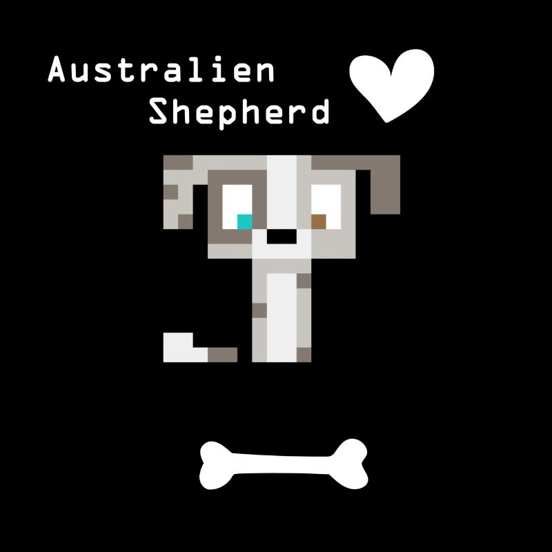 Australien Shepherd liebt den Knochen