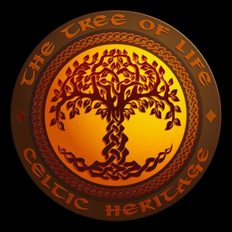 Vector Celtic tree of life