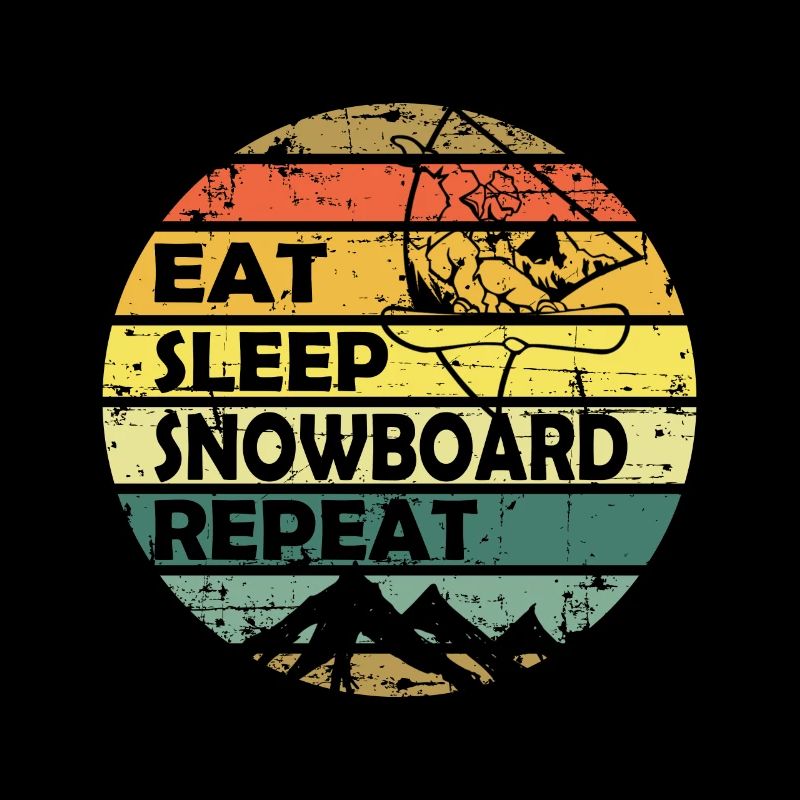 Eat Sleep Snowboarding Repeat