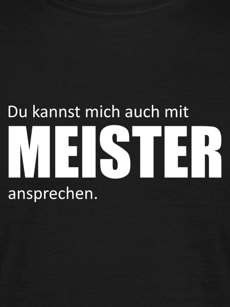 mit Meister ansprechen