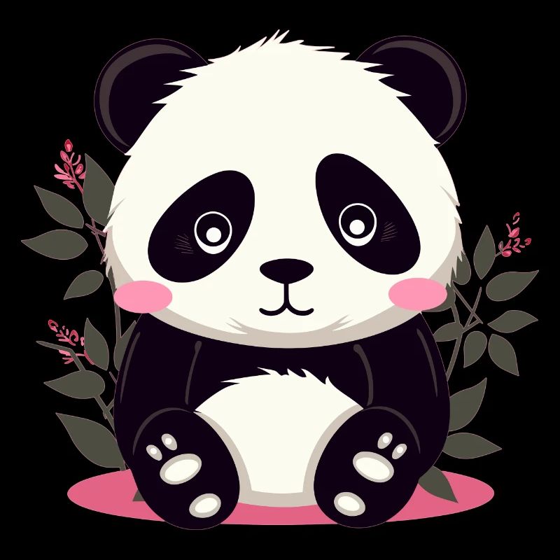Bébé Panda Ours Rose mignon