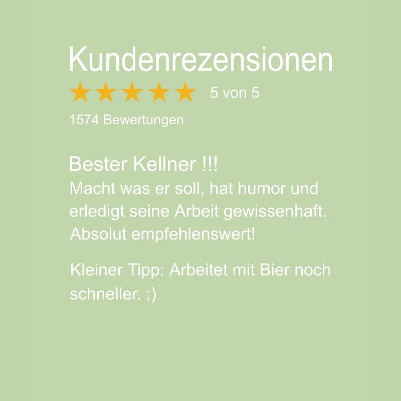 Kellner Bester Kellner Bedienung Oberkellner