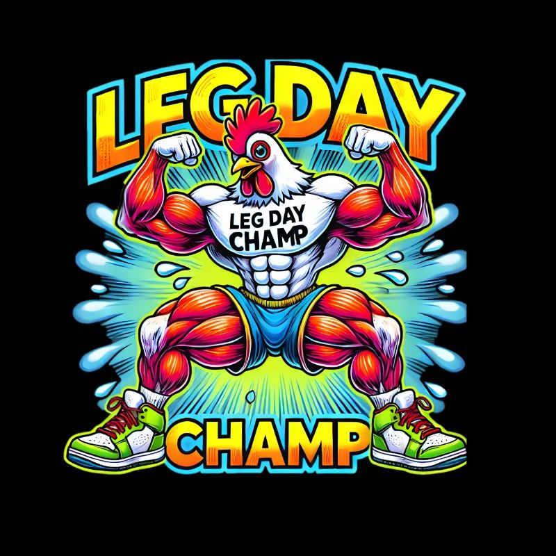 Leg Day Champ – Starkes Huhn 💪🐔