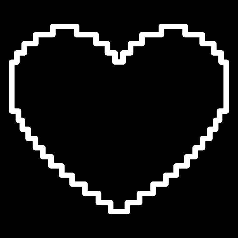 Retro Pixel Herz
