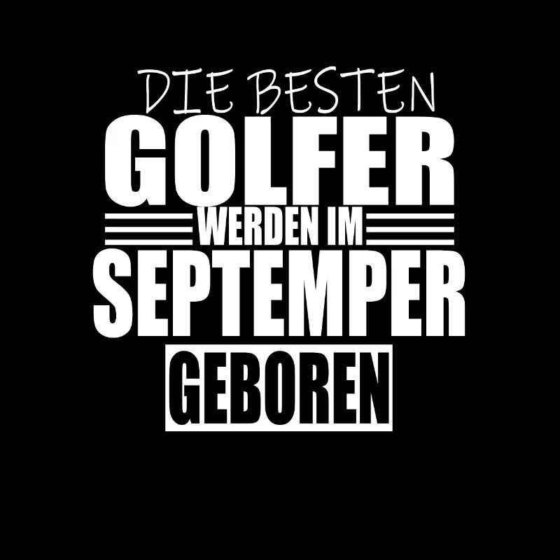 Golf Golfer Geschenk September