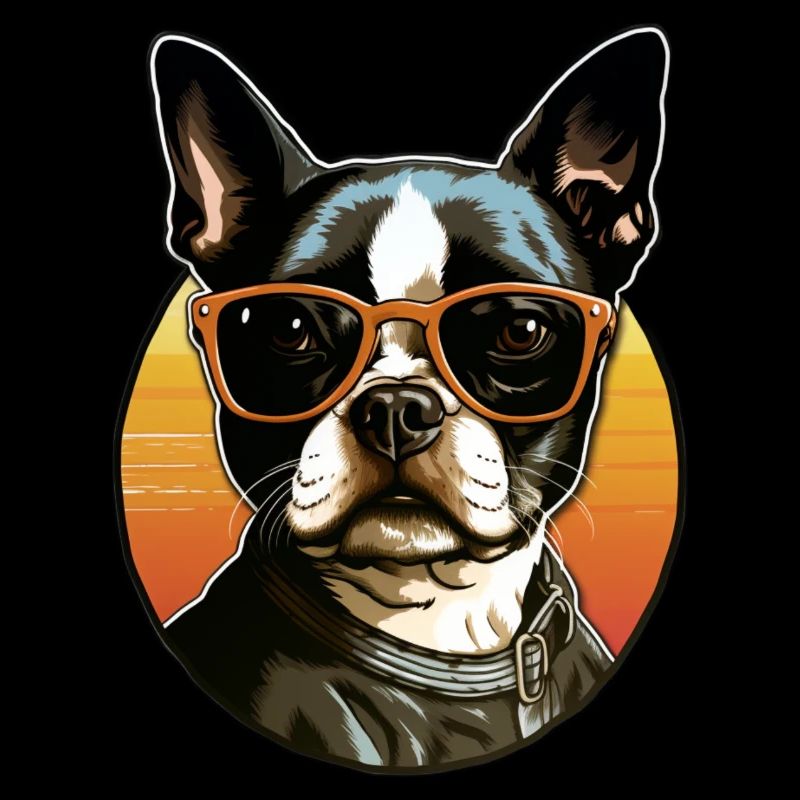 Boston Terrier Cool - Chien Boston Terrier