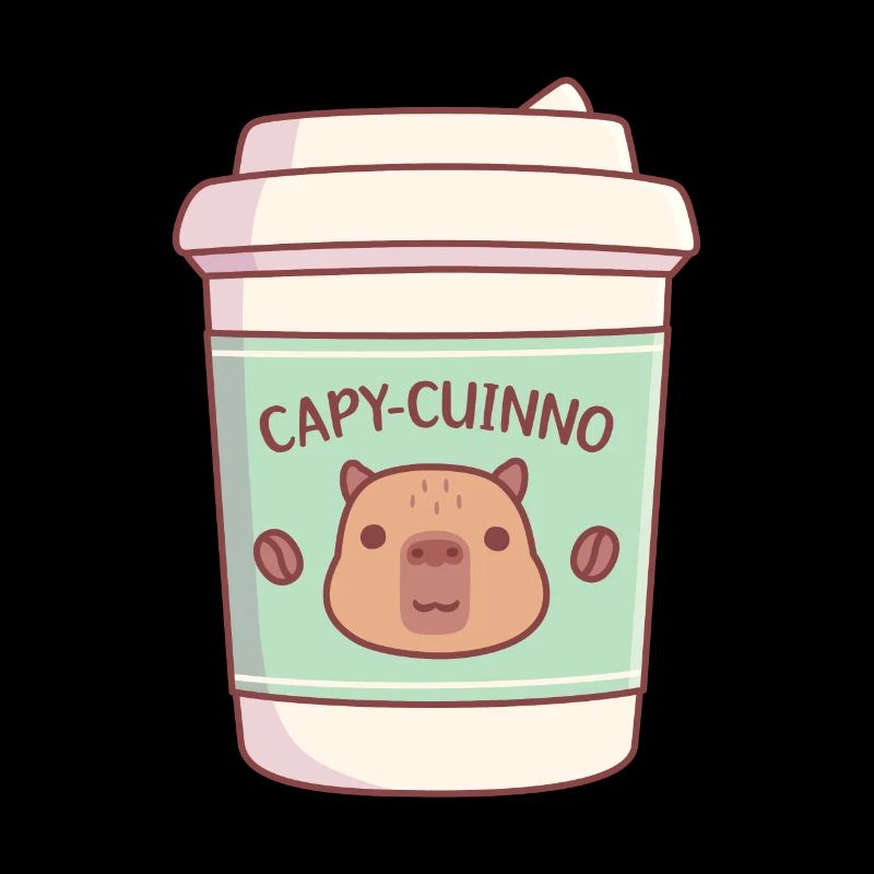 Mignon Capybara Capycuinno Café à emporter