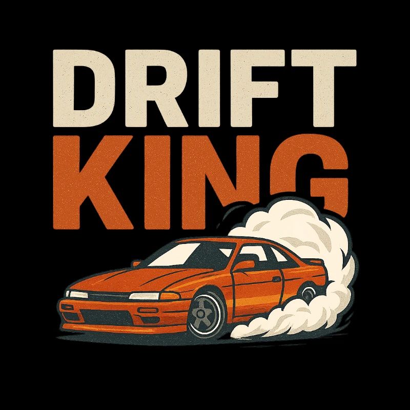 Drift King JDM Slide – Art de course rétro