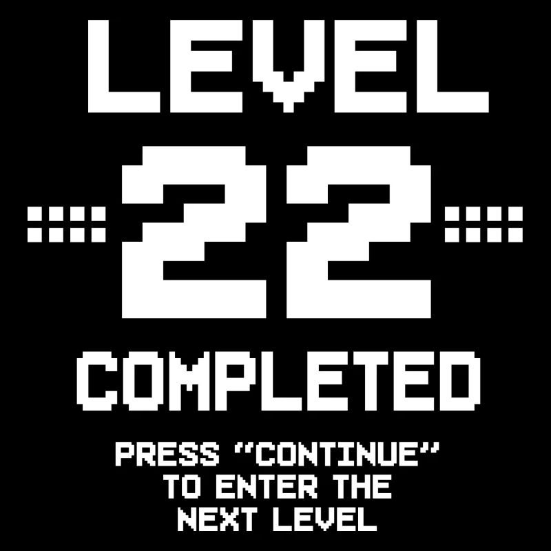 22 Birthday Gamer Level 22 Complete