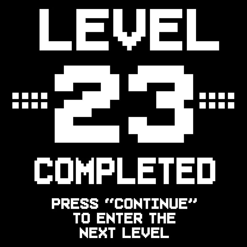 23 Birthday Gamer Level 23 Complete