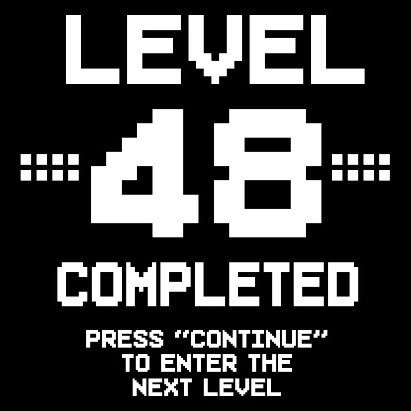 48 Birthday Gamer Level 48 Complete