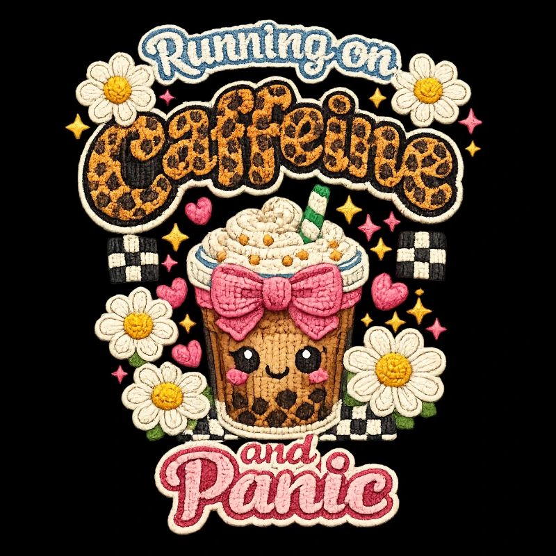Coffee Chaos Patch Leopard Latte