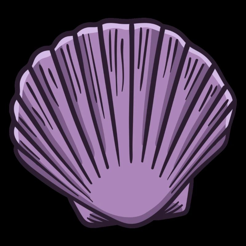 Seashell Shellfish Mollusks Sea Symbol Icon
