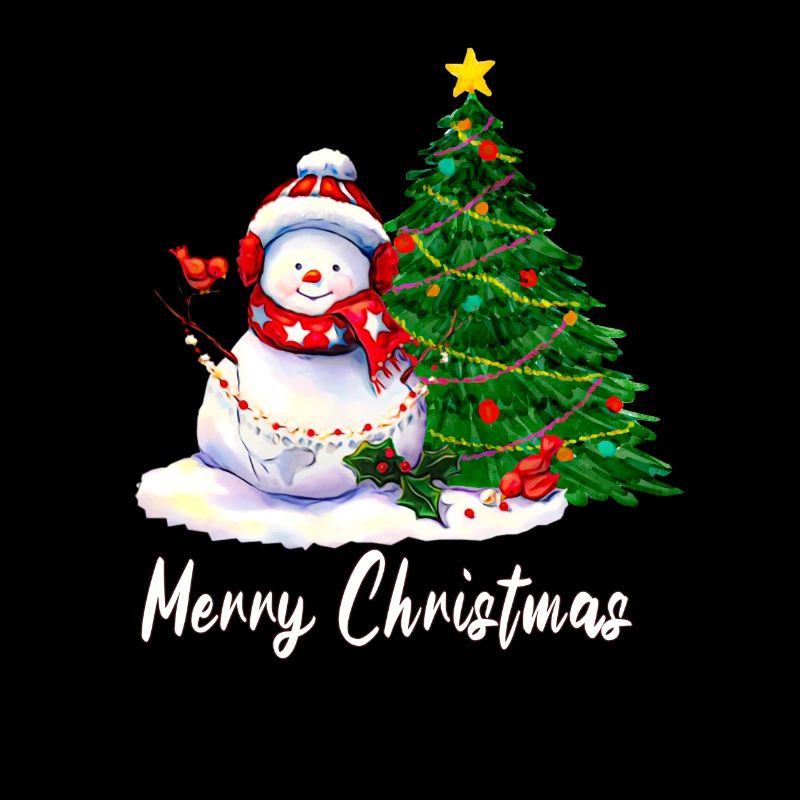Frohe Weihnachten - Schneemann