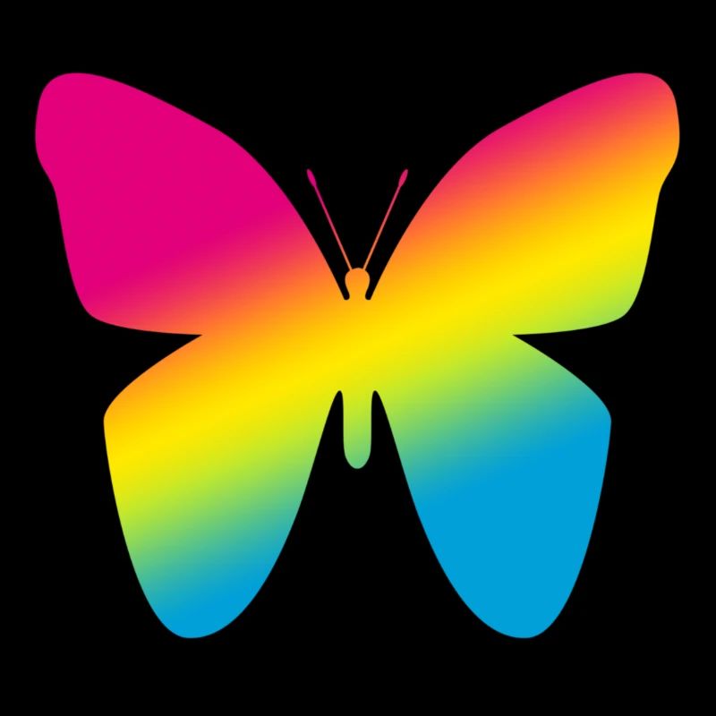 Papillon coloré Logo LGBT