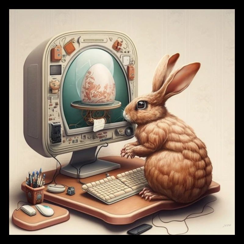 The Easter Bunny becomes an egg designer