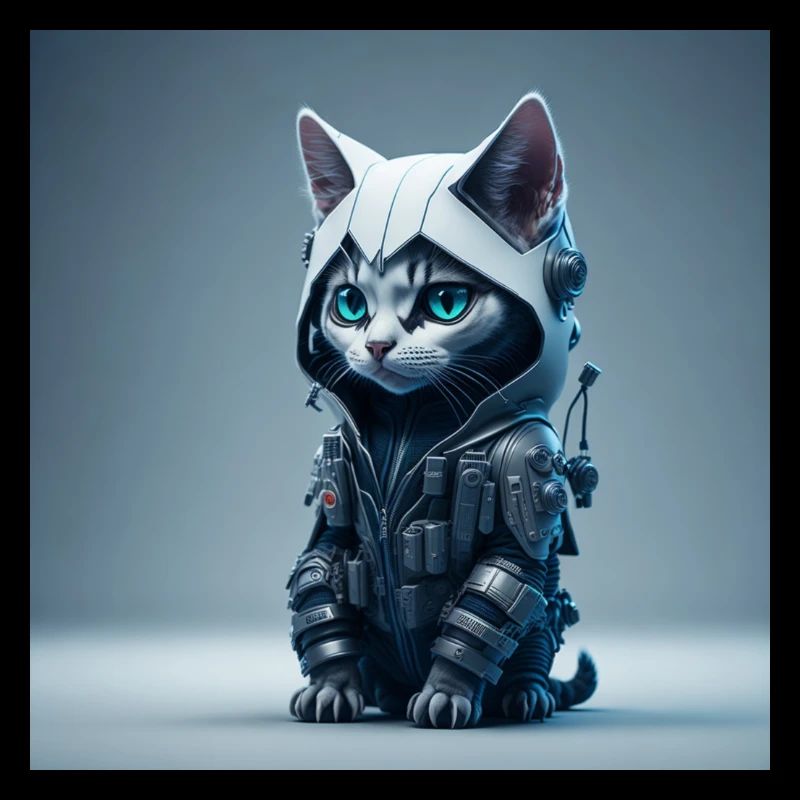 Cute Cyber Kitty Cat Katze