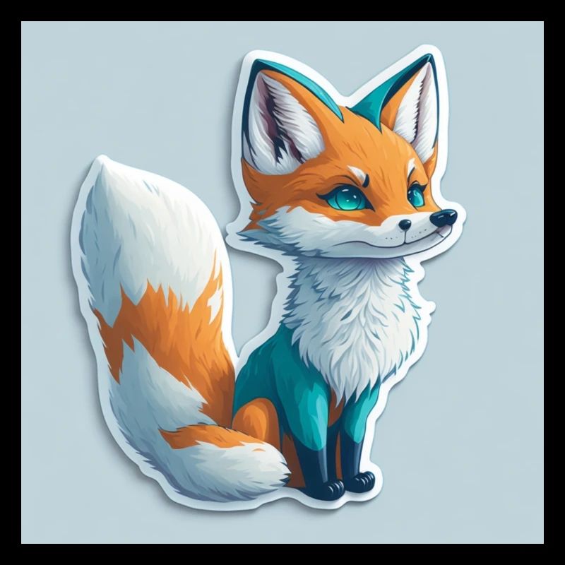 Cute Fox Sticker