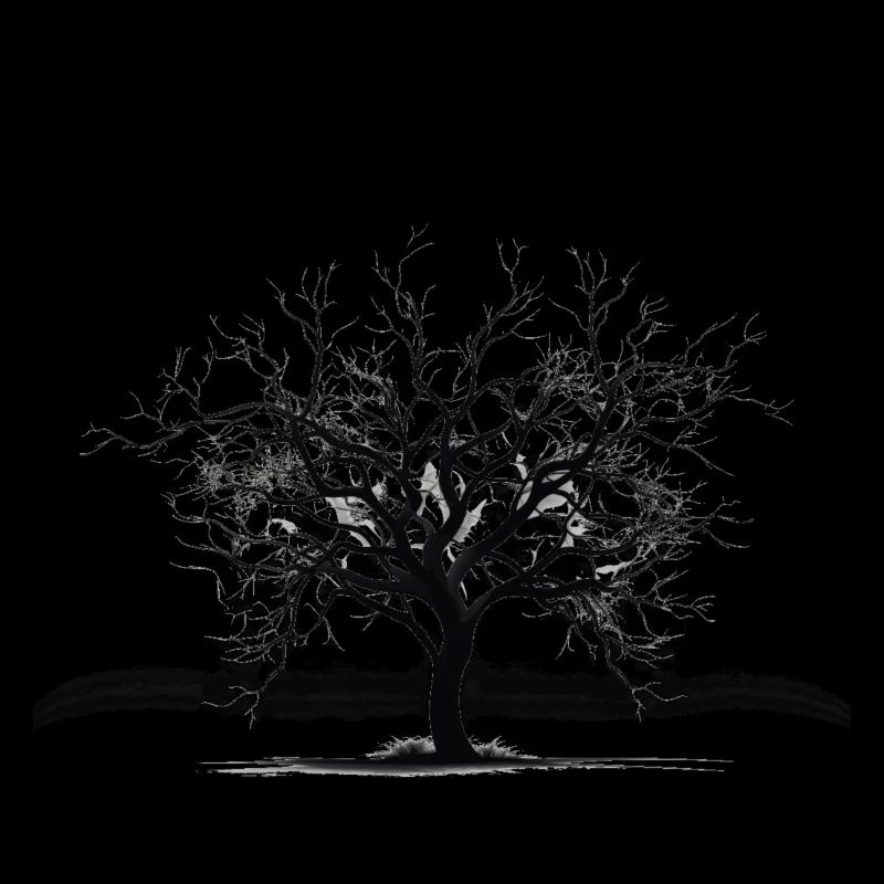 Einfache Baum Silhouette