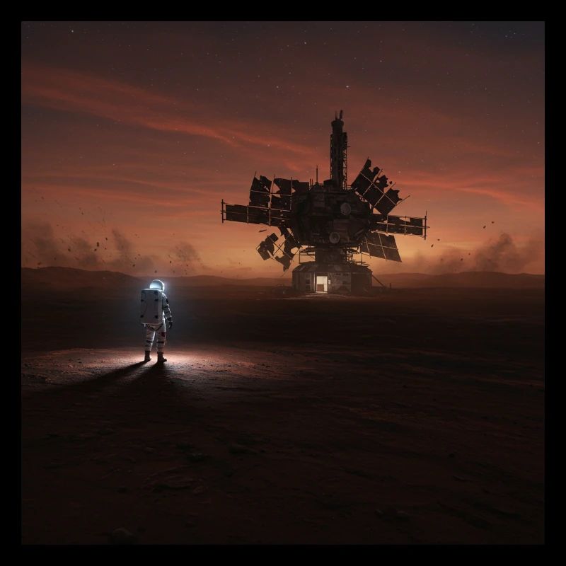 Abenteuerliche Sci-Fi Landschaft