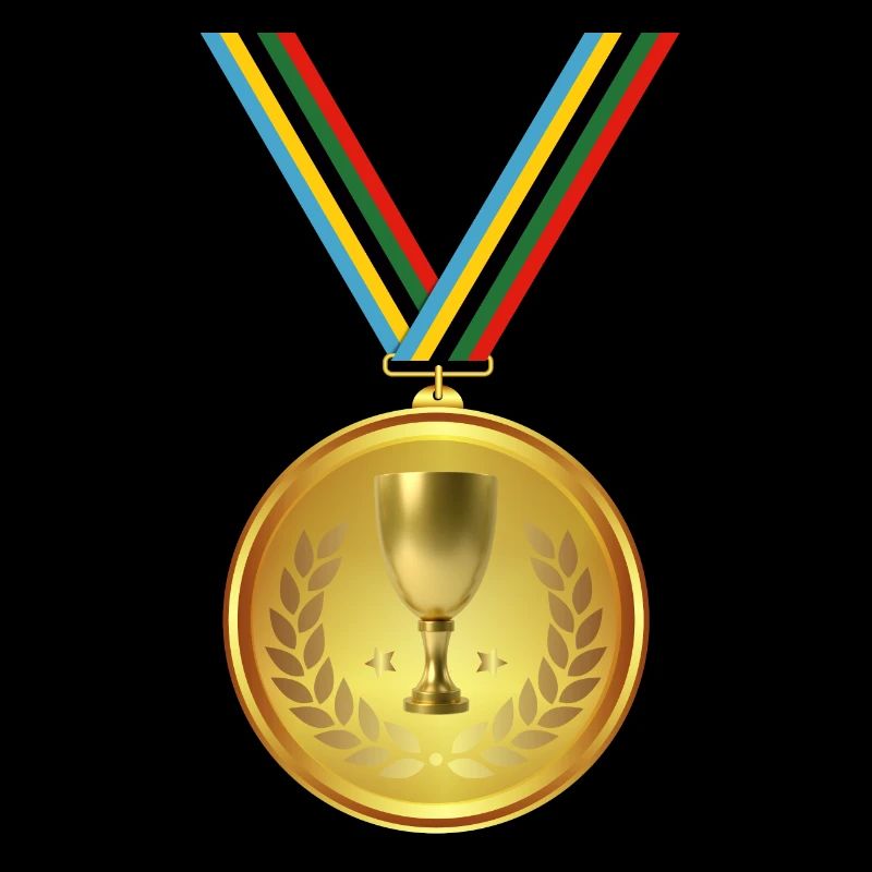 Goldmedaille, Medaille , Sieger Gewinner