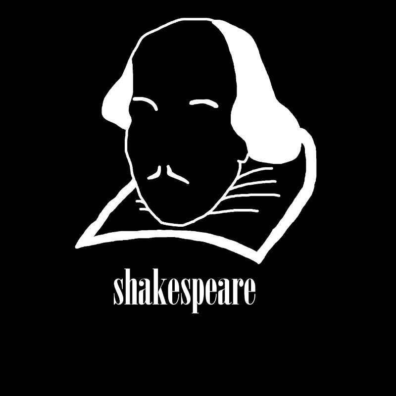 Shakespeare Kopf (in weiß) - Geschenkidee