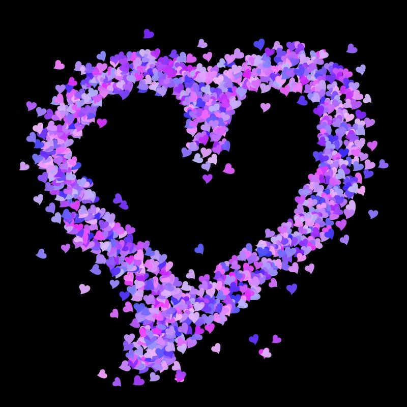 Coeur violet