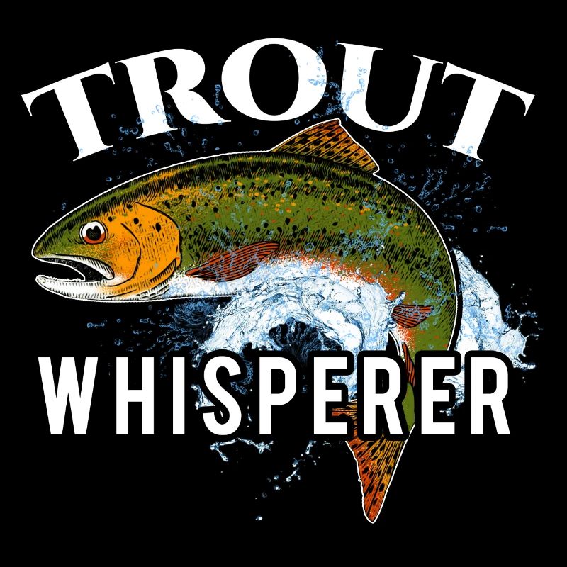 Truite Whisperer Truite Pêche Angler Flyfi