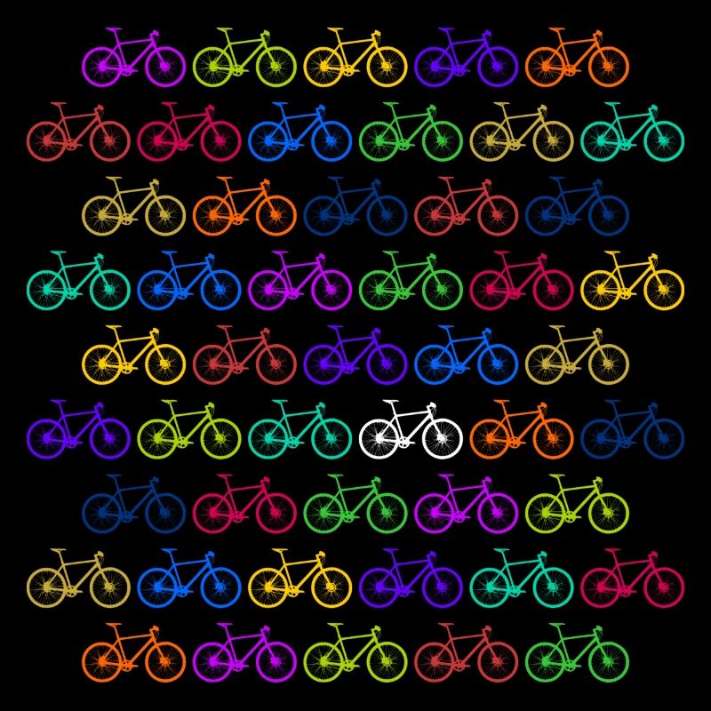 many bicycles