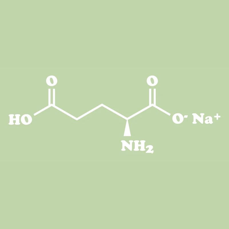 MSG Mononatriumglutamat-Molekül-chemische Formel