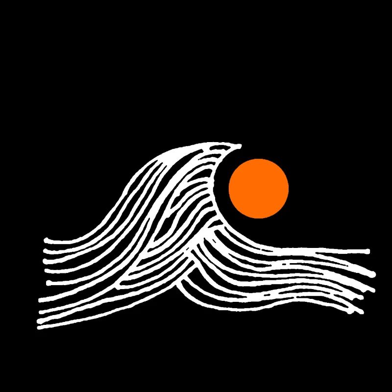 Vague avec le soleil