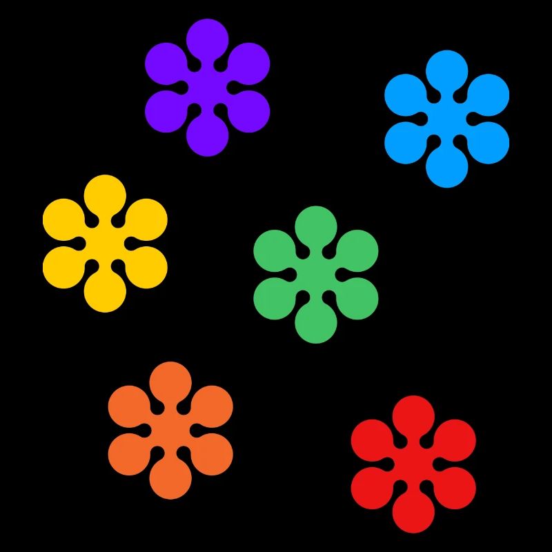 Regenbogenblumen subtile Gay Pride