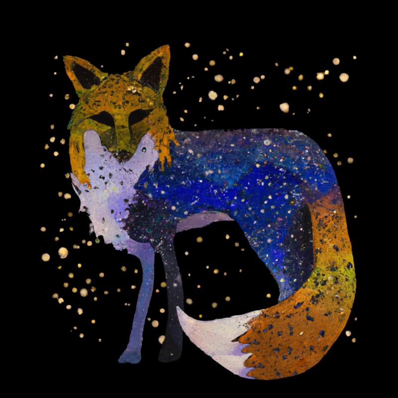 Fuchs bei Nacht