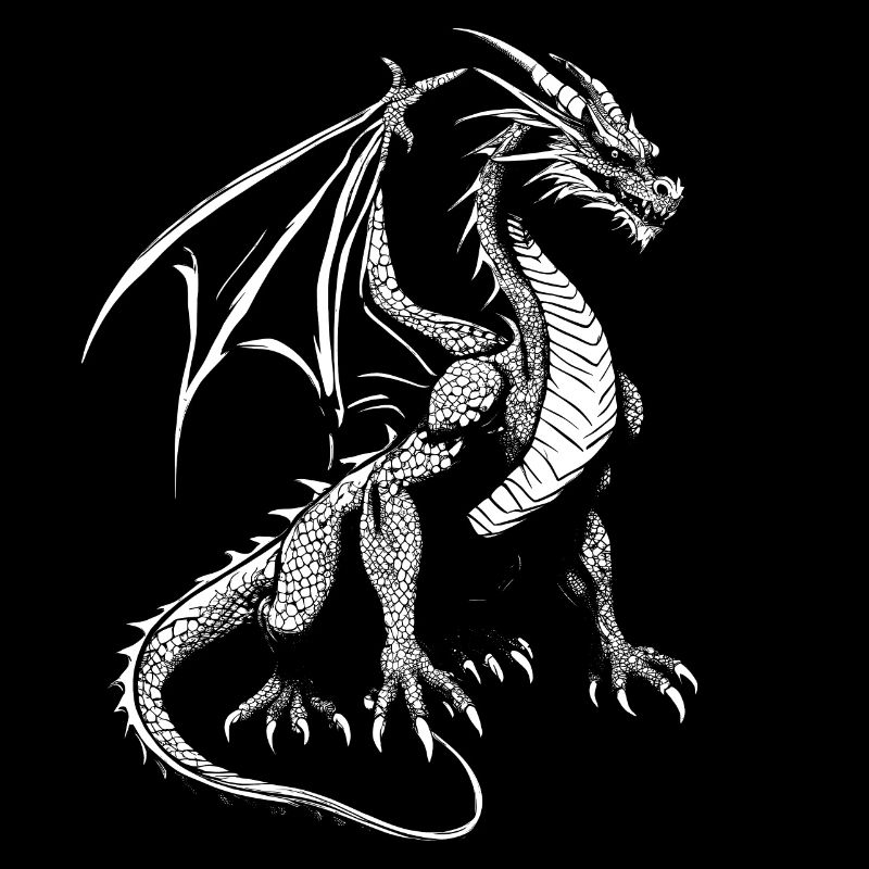 Dragon Dragon Créature Mythique Blanche