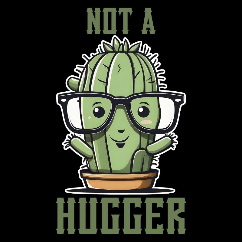 Pas un câlin Sarcastique Drôle Cactus mignon