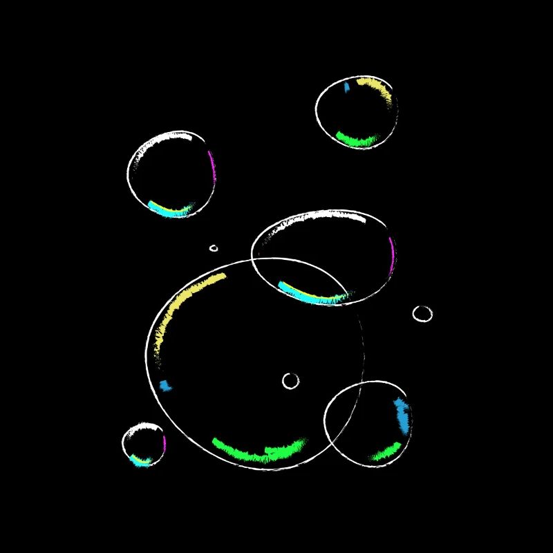 Soap bubbles soap colorful circles