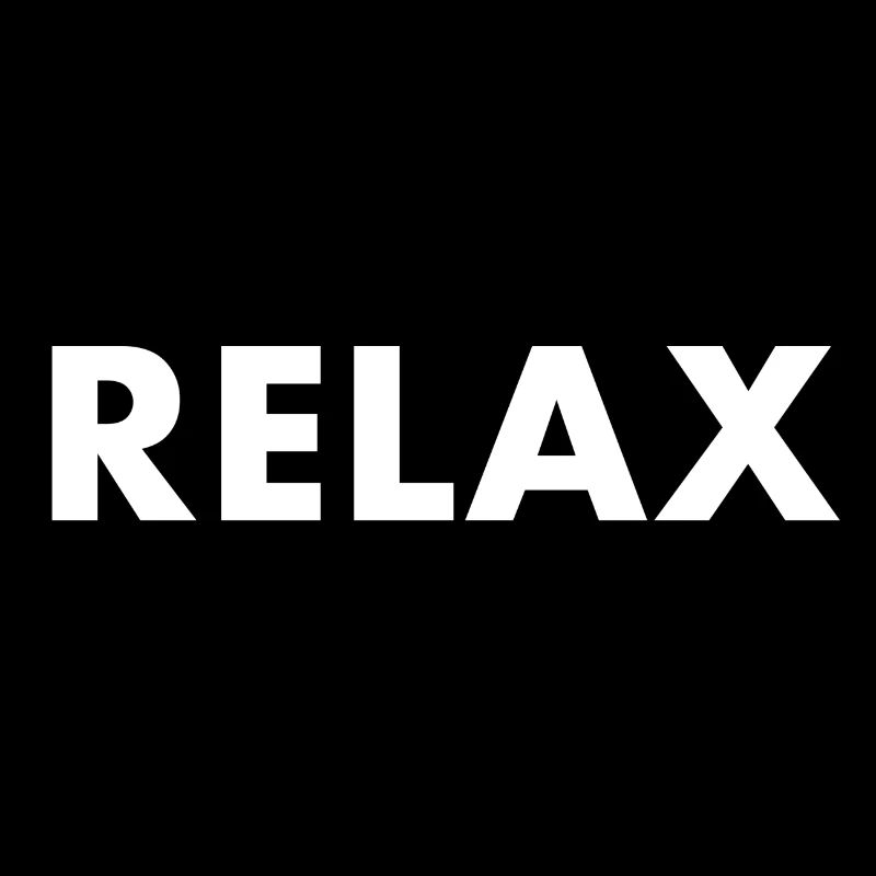 Relax lettering Relax