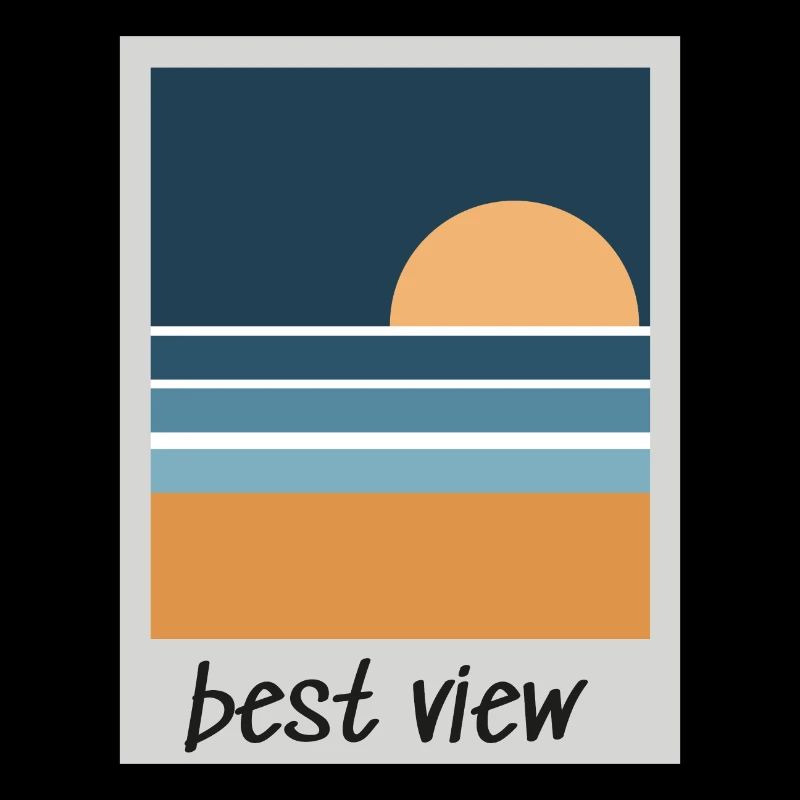 Retro sofa picture camera beach sunset