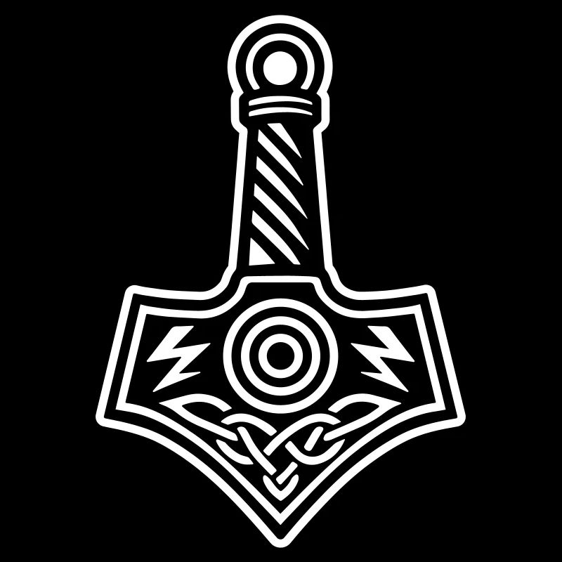 Thors Hammer Mjölnir Hammer des Gottes Thor